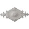 Ekena Millwork Quentin Ceiling Medallion, Hand-Painted Ultra Pure White, 23 1/2"W x 12 1/4"H x 1 1/2"P CM23RO1UWF - alternate 1